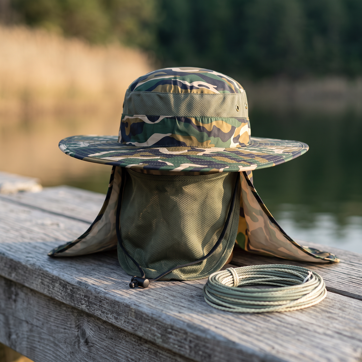 Fishing Sun Hat – Wide Brim UV Protection Hat with Face Cover