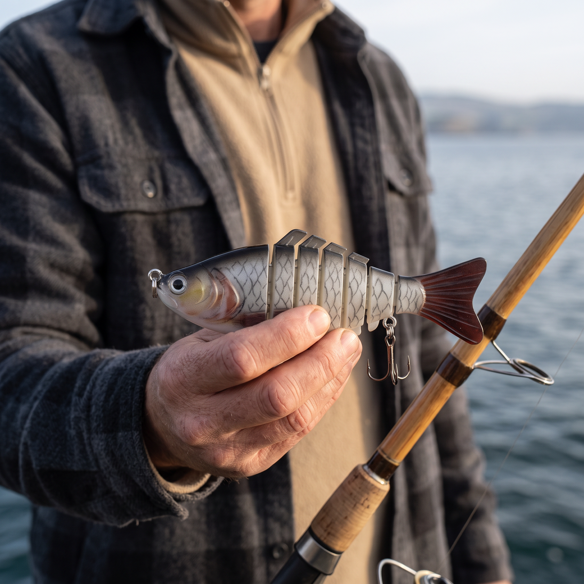 7-Segment Fishing Lure – Multi-Jointed Swimbait for Bass Fishing