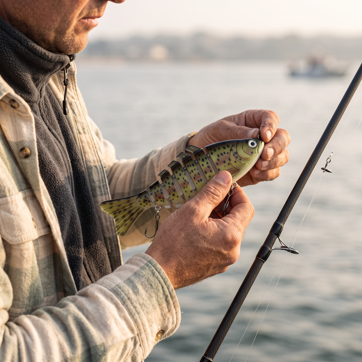 7-Segment Fishing Lure – Multi-Jointed Swimbait for Bass Fishing