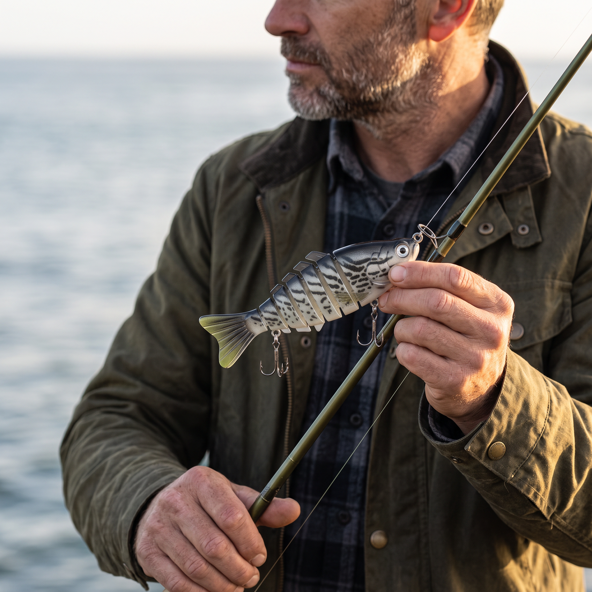 7-Segment Fishing Lure – Multi-Jointed Swimbait for Bass Fishing