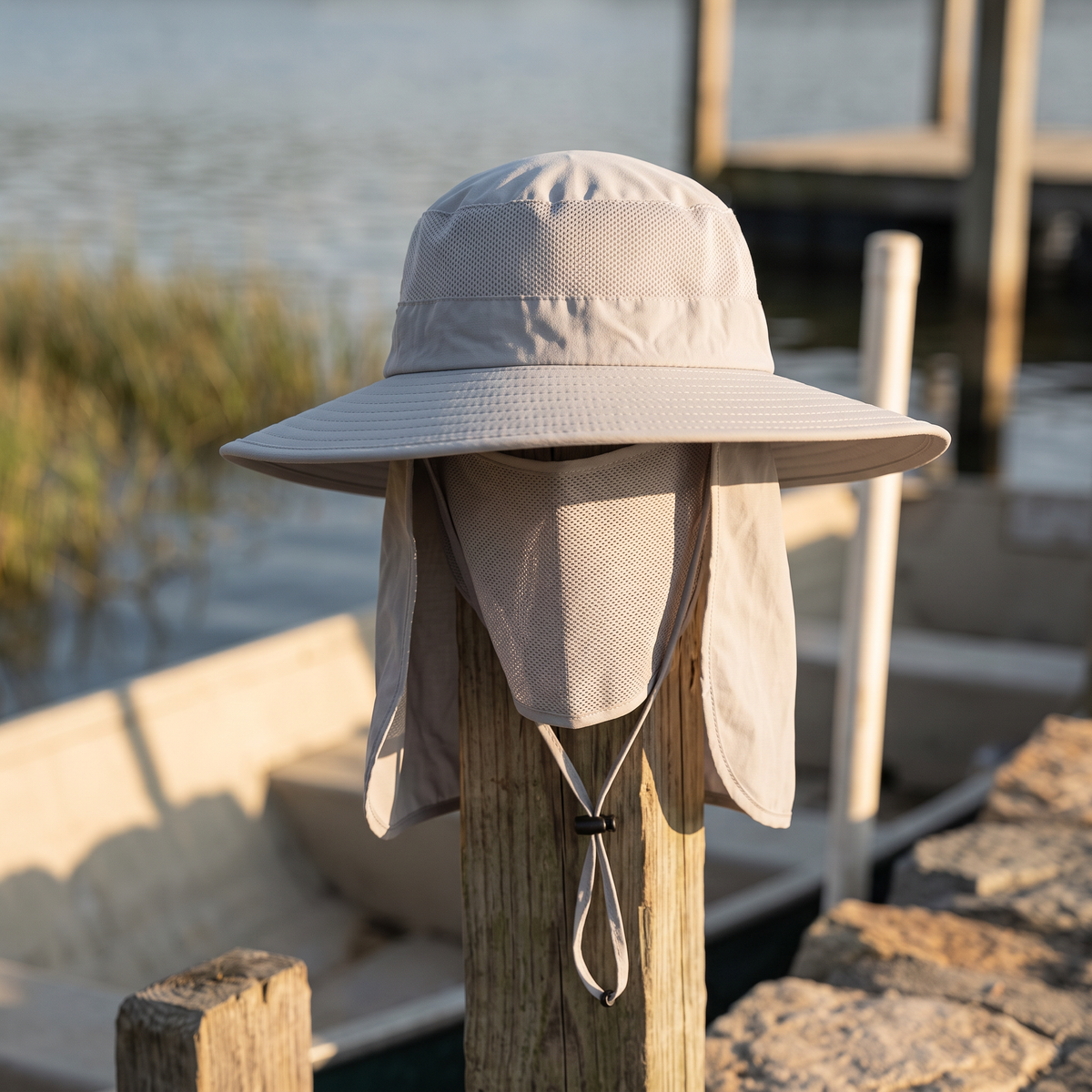 Fishing Sun Hat – Wide Brim UV Protection Hat with Face Cover